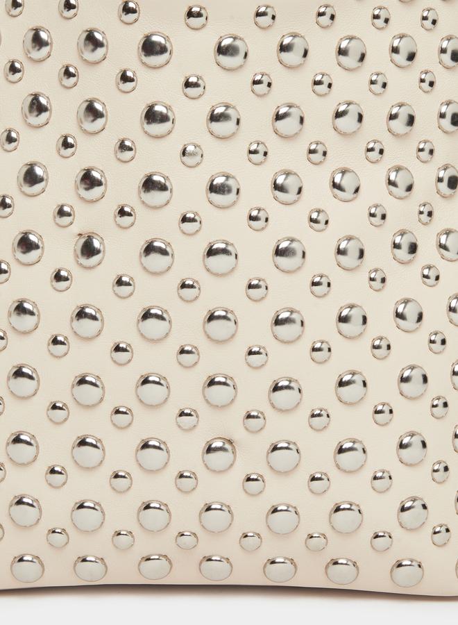 Styli Studded Hobo Bag with Snap Closure - Image 5