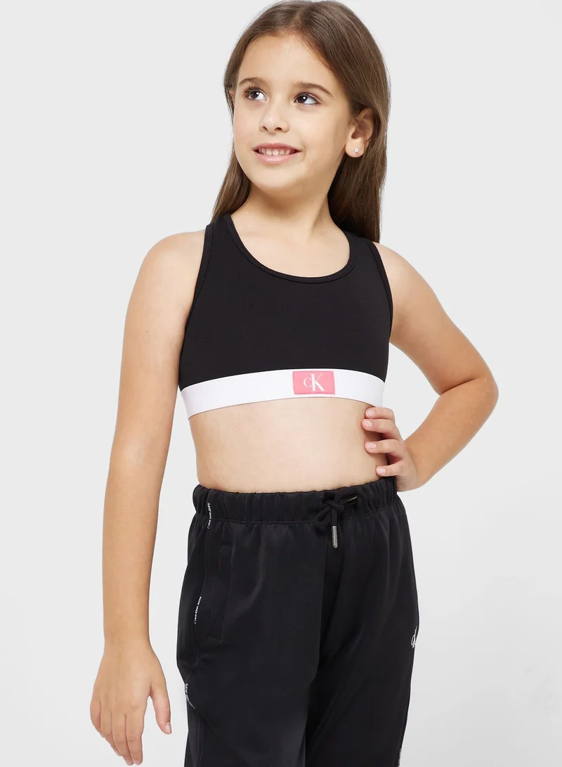 Calvin Klein Jeans Youth 2 Pack Logo Mini Band Top