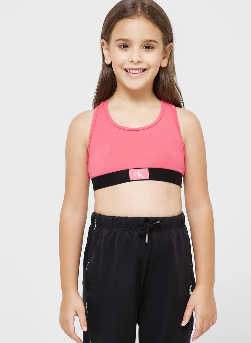 Calvin Klein Jeans Youth 2 Pack Logo Mini Band Top