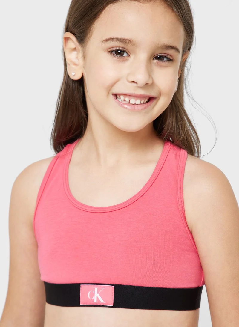 Calvin Klein Jeans Youth 2 Pack Logo Mini Band Top