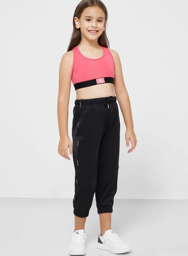 Calvin Klein Jeans Youth 2 Pack Logo Mini Band Top