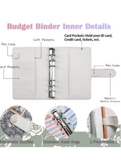 SYOSI A6 Budget Binder, Cash Envelopes for Budgeting, Organizer with Label Stickers, for Saving Money & Financial Management, Envelope Wallet  - Image 3