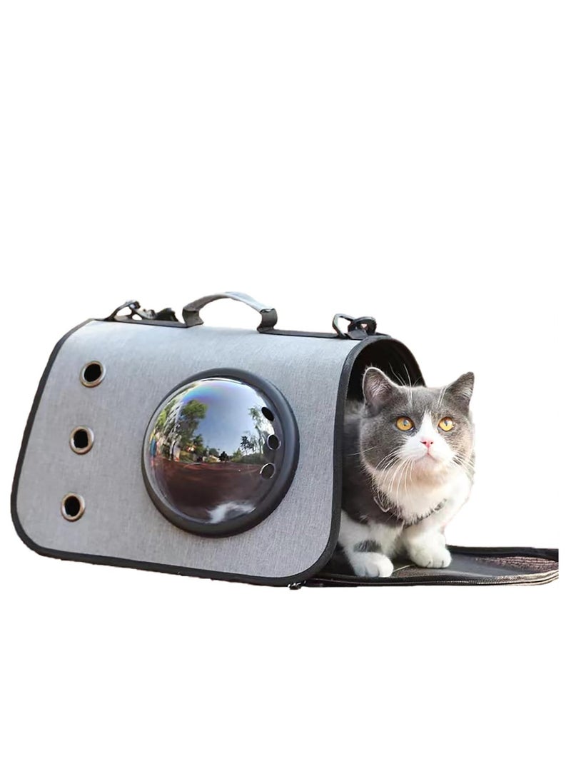 A.M Pet Carrier for Small Cat & Dog, Fashionable Cat Cage for Walking, Hiking,Shopping - Image 1