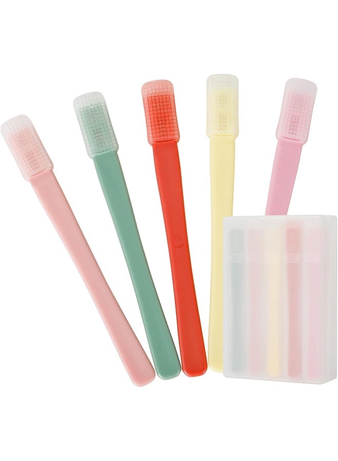 5 PCS Eyelid Brush with Soft Silicone for Sensitive Eyelids,Gently Cleans Eyelid Margins,Removes Dirt,Oil.Blepharitis,MGD and Dry Eyes Relief,Lid Scrub Device,Eyelid Cleanser Partner - Image 1