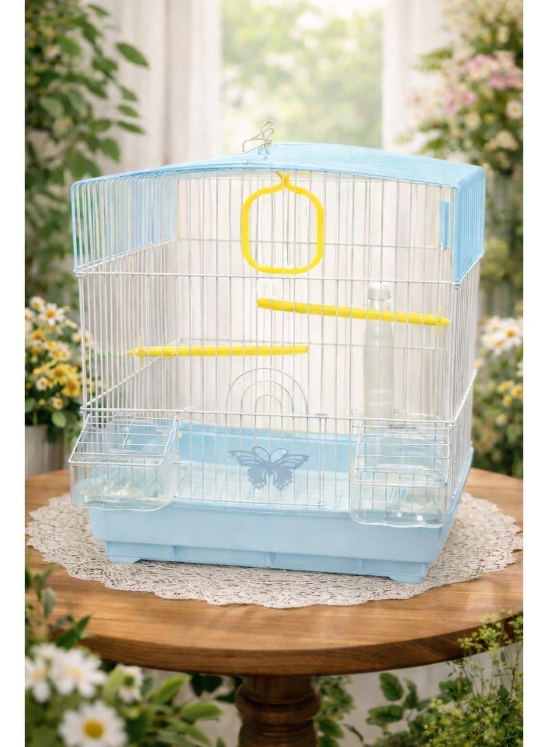 Petto W 103 Bird Cage – Compact Metal Bird Cage (30 × 23 × 39 cm) - Image 1