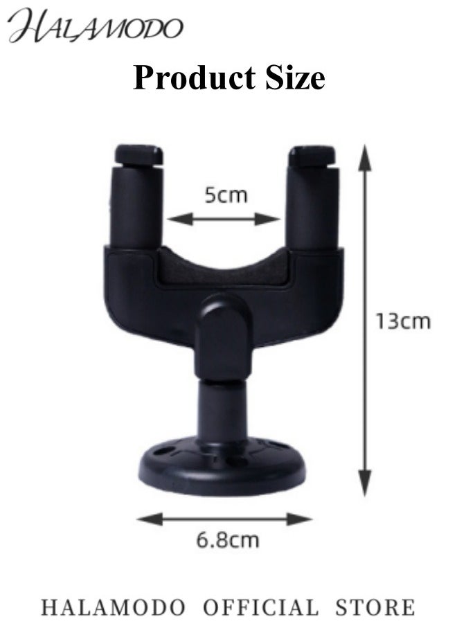 HALAMODO - 2PCS Guitar Wall Mount Guitar Hanger Wall Guitar Mount Hanger Hook Holder Stand Guitar Holder Hook for Bass & Electric Guitar & Ukulele - Image 1
