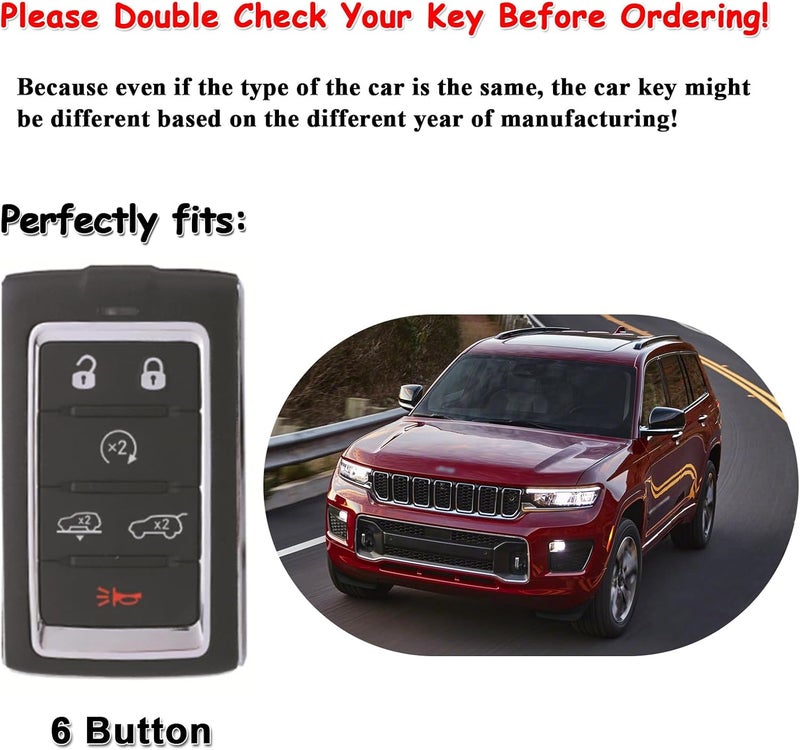 EASYANT Leather Key Fob Cover for Jeep - Image 2
