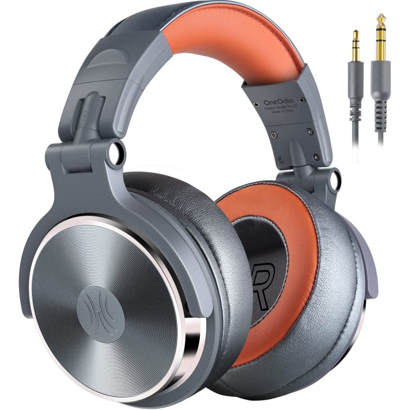 OneOdio Hi-Res Over Ear Headphones for Studio Monitoring and Mixing, Sound Isolation, Protein Leather Earcups, 50mm Driver Unit, Wired Headphones for AMP Guitar Keyboard (Pro-50 Metallic Blue) - Image 1