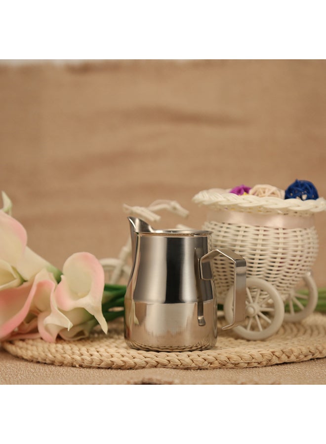Loquat Milk Frothing Pitcher Silver 350ml - Image 3