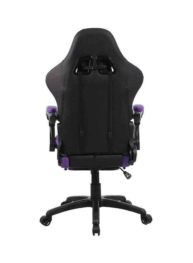 Blitzed Gaming Racing Style Chair With Retractable Footrest Black/Purple - Image 2