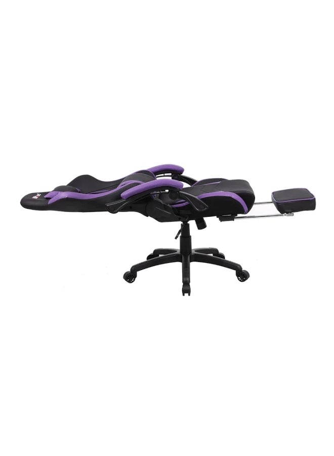 Blitzed Gaming Racing Style Chair With Retractable Footrest Black/Purple - Image 3