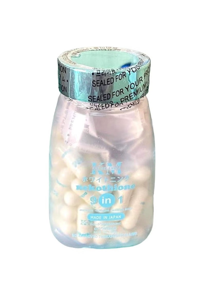 KM - Nekothione 9 in 1 Whitening 500mg/ 60 capsules - Image 1
