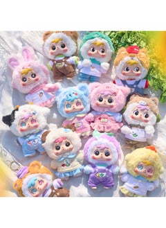 Three Small Wool 400 Body Second Generation Bear Rabbit Happy Picnic Plush Blind Box Cute Tide Play Plush Blind Box Batch-Color:Three Small Fur Zodiac Plush Pendants (please Take 12 Pieces For The Whole Box)