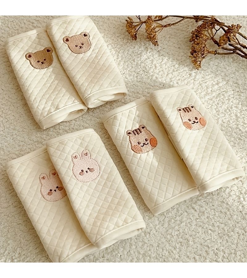 Korean Style Car Seat Shoulder Strap Protectors Tiger Single Cute Cartoon Bear Child Stroller Anti Chafe Straps Seat Belt Protectors Car Interior Decorations - Image 5