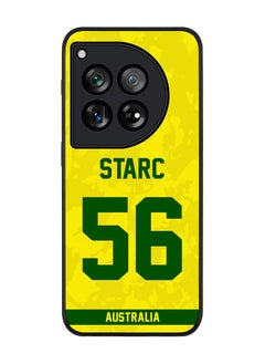 Rugged Black Edge Case for OnePlus 12, Slim fit Case Flexible Anti Drop TPU Gel Thin Cover -  Team Australia Mitchell Starc, Jersey No 56