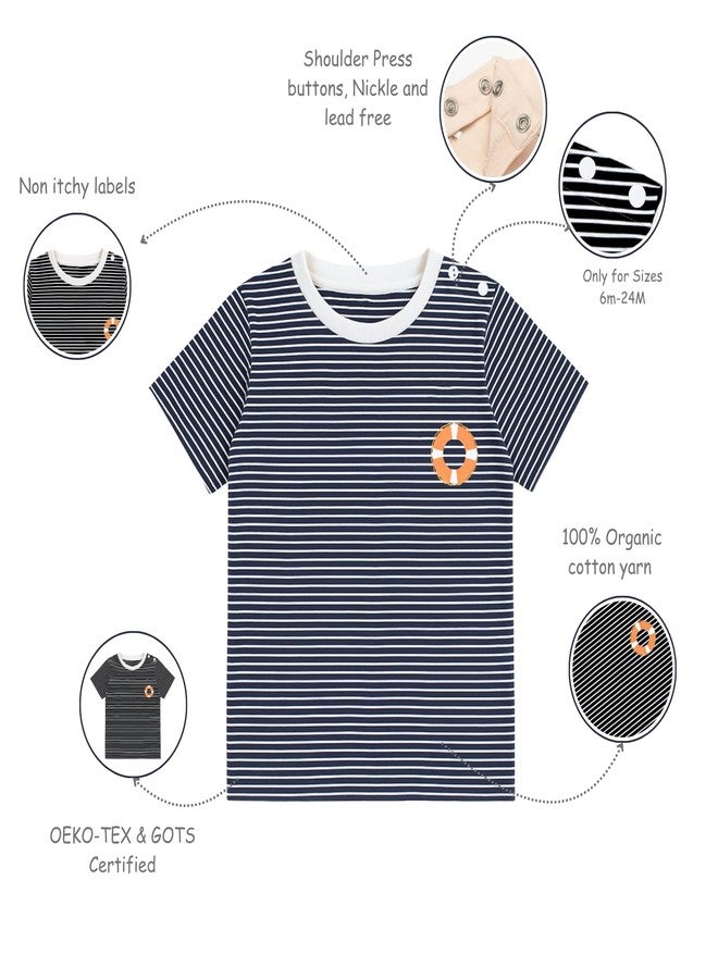 Kolorkode Organic Cotton Baby T-Shirt Pack of 2 - Soft, Breathable, Skin-Safe - Unisex for Newborn, Infant & Toddler - Image 3