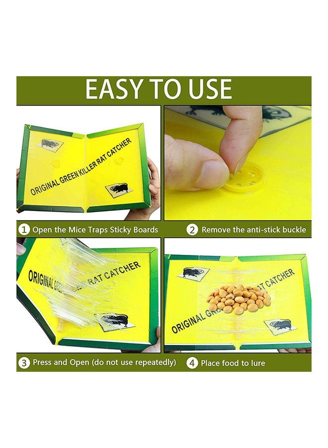 GREEN KILLER Pack of 5 Mouse Trap Glue Board Rat Trap Adhesive Super Sticky Glue Board Traps for Mice Pests Cockroaches Spiders Home Office Pest Control - Image 3
