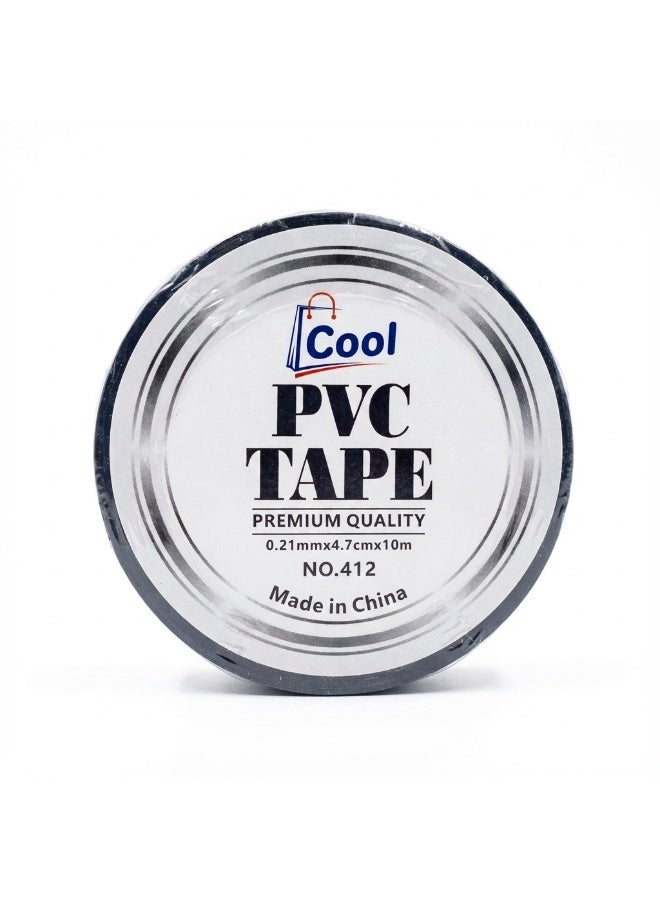 Cool PVC Electrical Insulation Tape – 6 Pack – Strong Adhesive, Durable PVC, 0.21mm × 4.7cm × 10m – Electrical Tape for Wires, Repairs, DIY – Premium Quality Black PVC Tape - Image 5