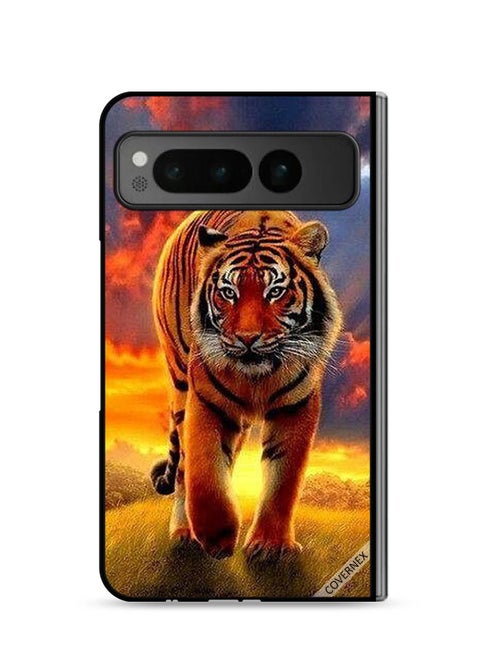 Google Pixel Fold 5G Protective Case Cover Cheetah Walking
