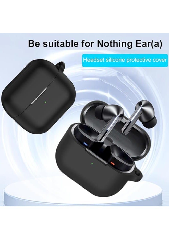 Silicone Case for Samsung Galaxy Buds3 Pro/Galaxy Buds 3, Shockproof & Anti-fall Galaxy Buds3 Protective Case with Carabiner, Portable Ultra-light Travel Cover for Buds 3 Pro (Black) - Image 5