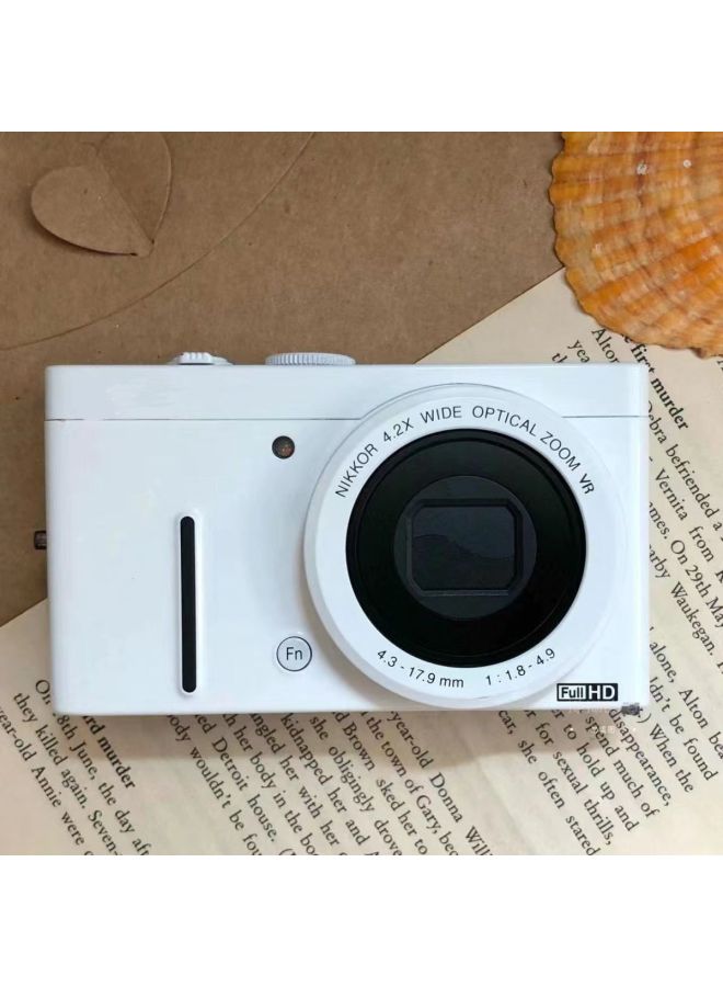 Generic Su Is In The Same Ccd Camera 4800W Entry-level HD Retro Digital CCD Camera Ultra-clear Video Campus-Body Color:Ivory + White* (comes With Own Filter) - Official Standard  - Image 2