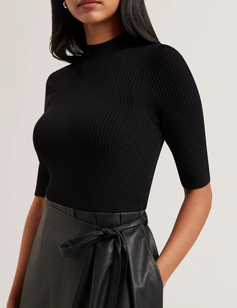 Ted Baker Pu High Waist Skirt