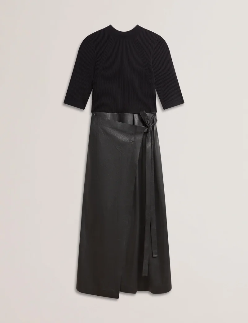 Ted Baker Pu High Waist Skirt