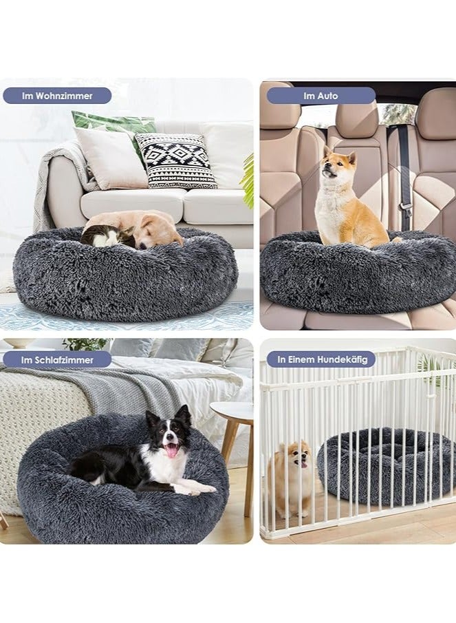 Moro Moro Orthopedic Plush Dog Bed with Soft Fur & Plastic Base – Cozy & Washable Pet Nest - Image 2