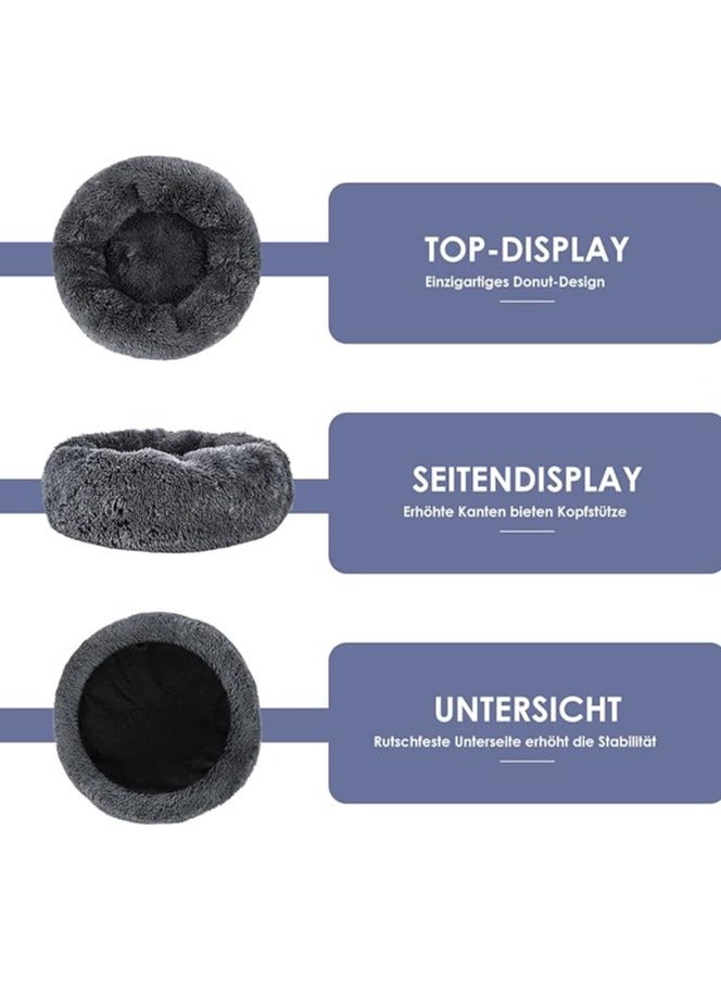 Moro Moro Orthopedic Plush Dog Bed with Soft Fur & Plastic Base – Cozy & Washable Pet Nest - Image 3