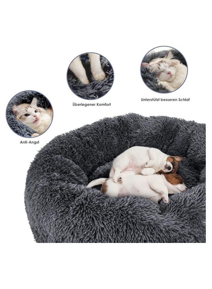Moro Moro Orthopedic Plush Dog Bed with Soft Fur & Plastic Base – Cozy & Washable Pet Nest - Image 4