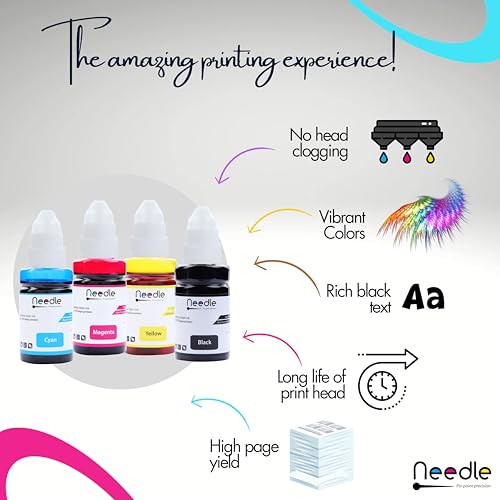 needle ; Pin point precision Needle 2x100gms (Black) GI 790 Inkjet Ink Compatible with Canon G1000 G1010 G2000 G2010 G3000 G3010 G4000 G4010 G4085 Ink Tank Printers - Image 3