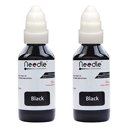 needle ; Pin point precision Needle 2x100gms (Black) GI 790 Inkjet Ink Compatible with Canon G1000 G1010 G2000 G2010 G3000 G3010 G4000 G4010 G4085 Ink Tank Printers - Image 1