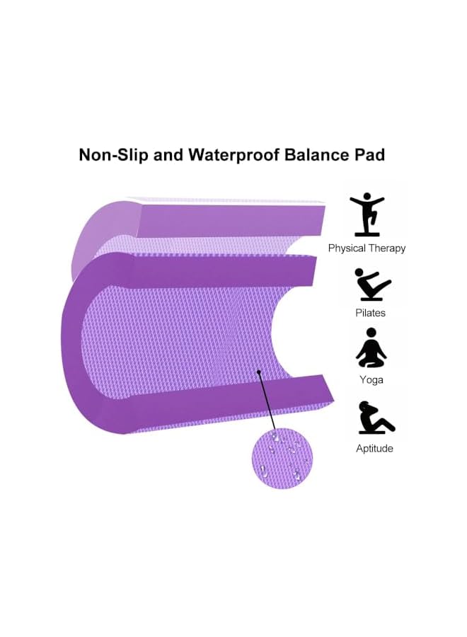 PROMASS Exercise Balance Pad, Gym Exercise Pad For Fitness Core Stability, Balance Pad Yoga Balance Training Foam Mat, Slip Resistant Foam Mat For Yoga, Pilates, Meditation - Image 3