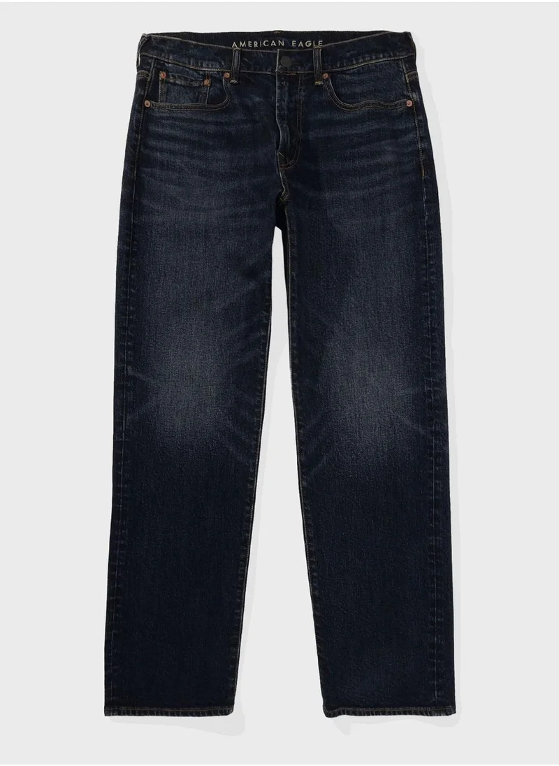 American Eagle Rinse Wash Relaxed Fit Jeans