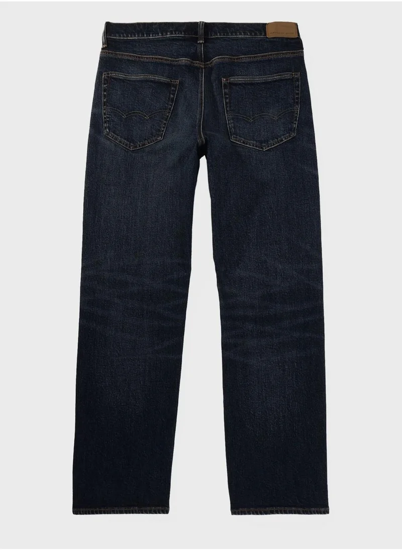 American Eagle Rinse Wash Relaxed Fit Jeans