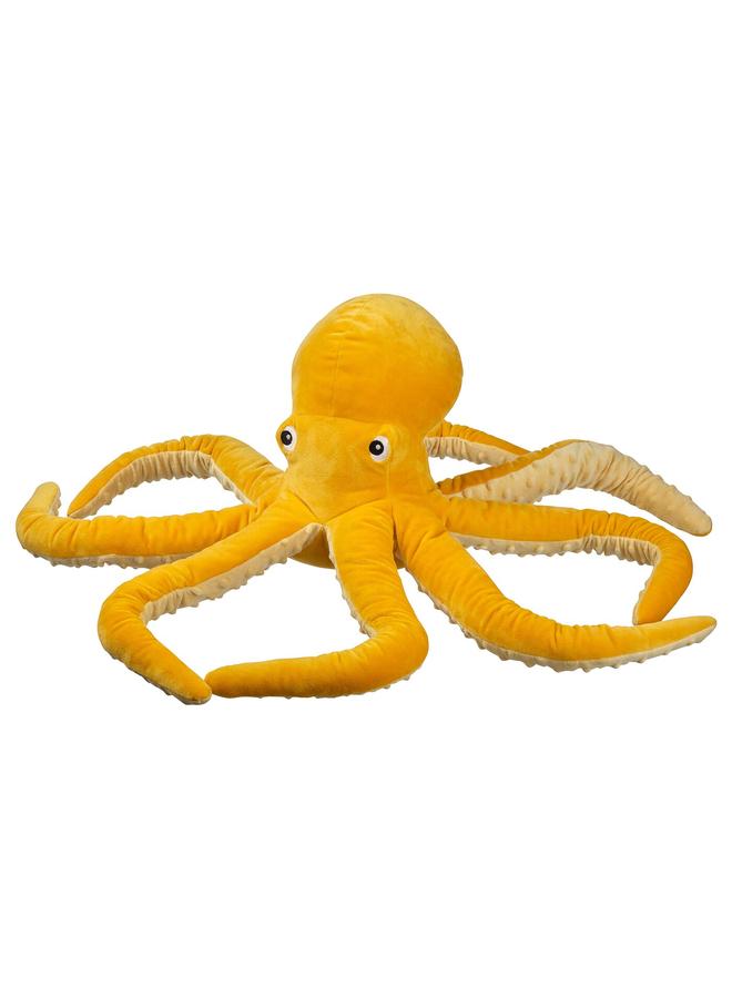 Green Tiger Soft toy, octopus/yellow, 50 cm - Image 1