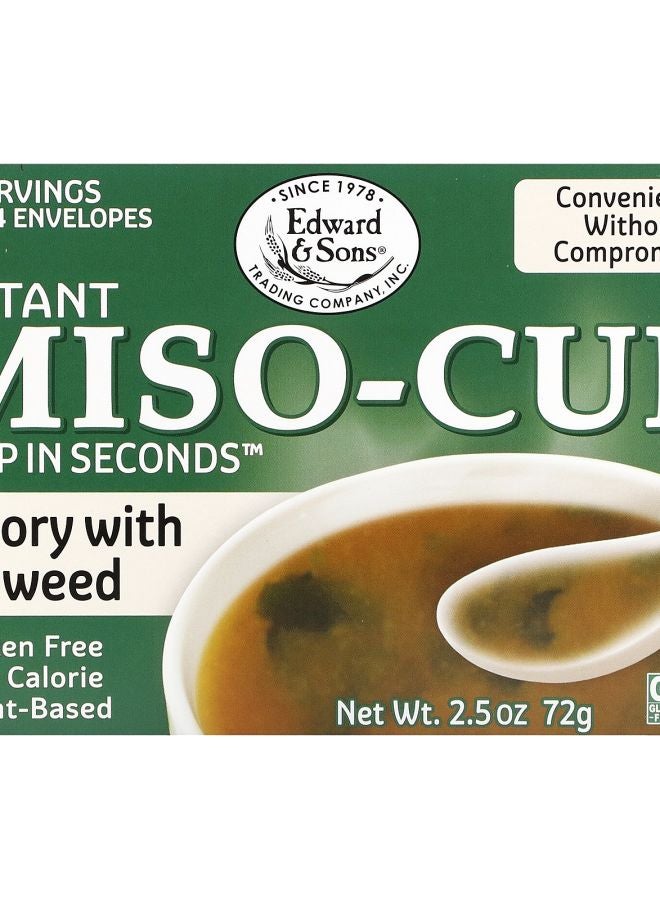 Instant Miso-Cup Savory with Seaweed 4 Envelopes 2.5 oz (72 g)