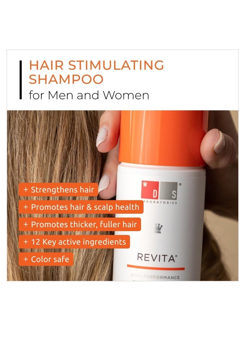 DS LABORATORIES - DS Laboratories Revita - Hair Growth and Thickening Shampoo with DHT Blocker, Biotin for Hair Regrowth Treatment for Women and Men - Image 1