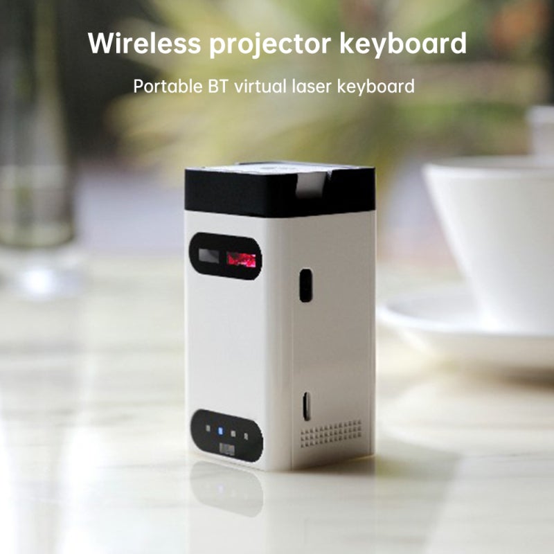 Projection Keyboard 9x4.4x4.8cm Portable Multi-function Design - Full-size Key Pitch And Shortcut Keys Holographic Keyboard for Phone, Home, Office On-the-go Use - Image 2