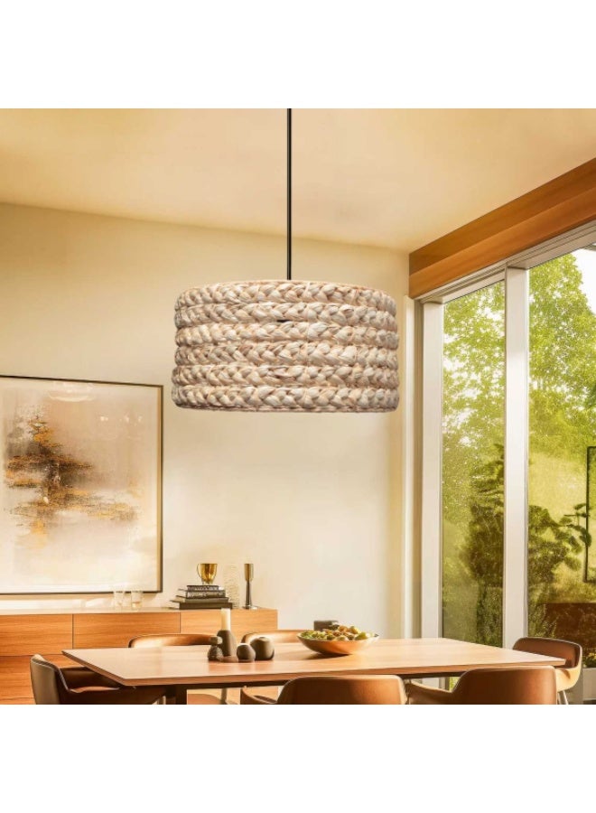 Fiesta Natural Handmade Wicker Pendant Light - Image 3