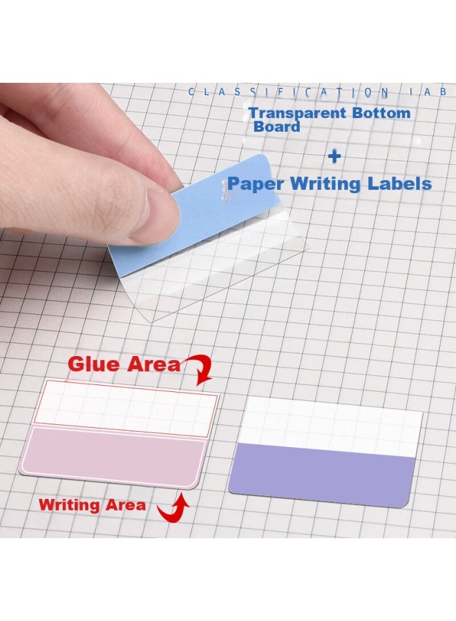 Simaa Morandi Color Index Label Stickers, 120 Pieces, Fluorescent Film Sticky Notes, Tear-off Waterproof Fluorescent Markers, Student Loose-leaf Index Stickers, Morandi Color Medium Size - Image 4