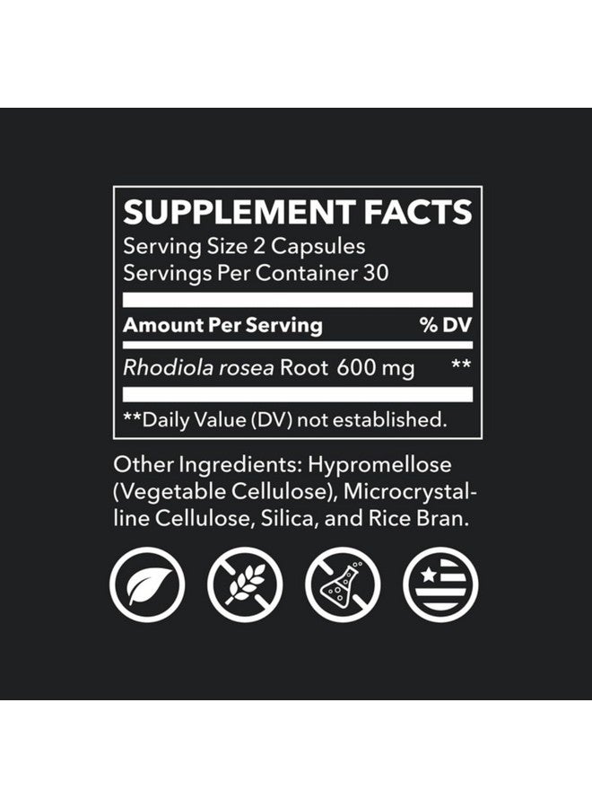 LifeSeasons Essentials Rhodiola Root - Supports Healthy Stress Response, Natural Sleep Cycles, Brain Health & More - Natural Calm Support - 600 mg per 2 Capsules - 30 Day Supply - Image 2