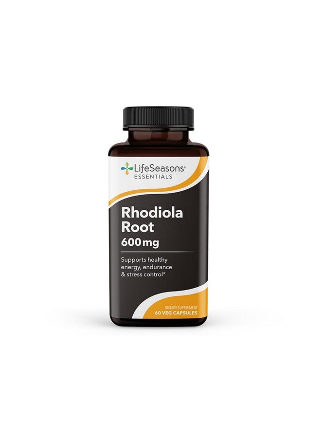 LifeSeasons Essentials Rhodiola Root - Supports Healthy Stress Response, Natural Sleep Cycles, Brain Health & More - Natural Calm Support - 600 mg per 2 Capsules - 30 Day Supply - Image 1