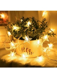 HUMAIZAR HUMAIZAR Mini Star Ramadan Fairy Lights 20 LED Plugin String Lights for Festive Home Decoration Bedroom Festive Ambiance Plug in  - Image 3