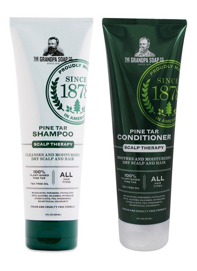 GRANDPA'S Grandpa's Pine Tar Shampoo 8oz and Conditioner 8oz Bundle 