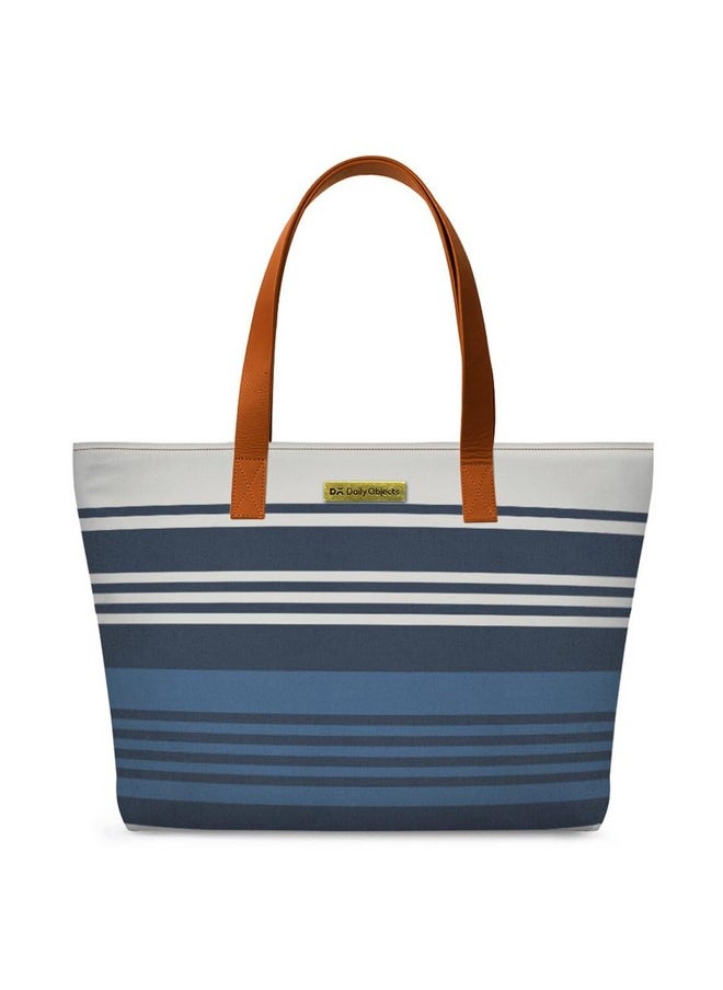 DailyObjects DailyObjects Women's Latest Tote Bag | Spacious, Stylish, Sturdy Canvas Handbag with Zip closure and Laptop Compatibility | Handcrafted Ladies Shoulder Purse For Daily & Office Use (Multicolor)  - Image 1