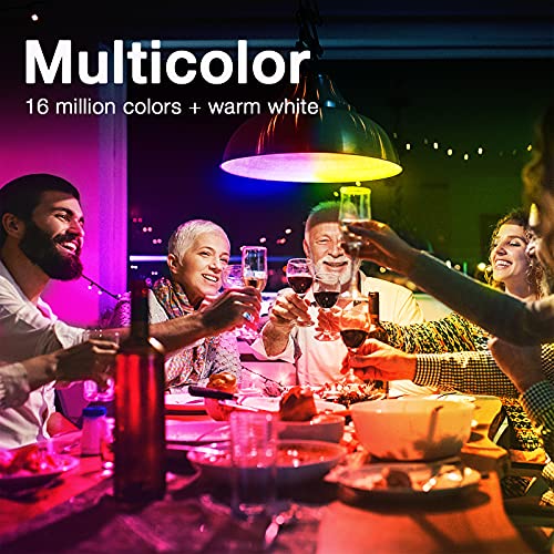 DAYBETTER Smart Light Bulbs, RGBCW Wi-Fi Color Changing Led Bulbs Compatible with Alexa & Google Home Assistant, A19 E26 9W 800LM Multicolor Bulb, No Hub Required, 6 Pack - Image 2