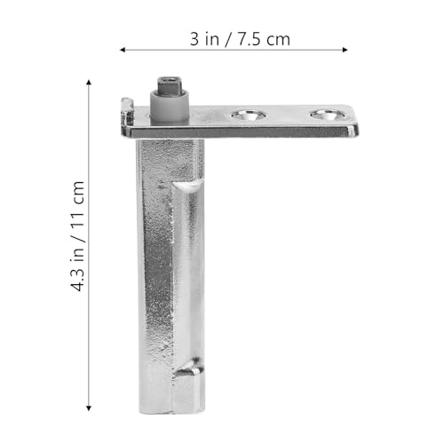 Uonlytech مفصلات معدنية 1 قطعة لمفصل باب الثلاجة مفصل باب الثلاجة من سبائك الزنك الربيعية لمعدن الفريزر العلوي - Image 2