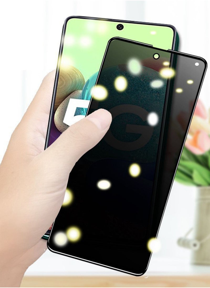 Youque 2 Pack HD Full Privacy Anti-spy Anti-Peeping  Screen Protector Tempered Glass for  Anti for Samsung Galaxy A73  - Image 3