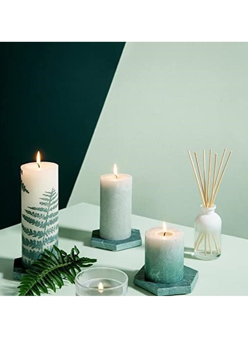 BOLSIUS Silhouette Small Pillar Candle Printed Soft Pearl - Image 2